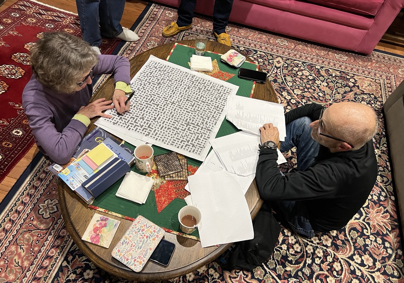 Joette and Fred, puzzling